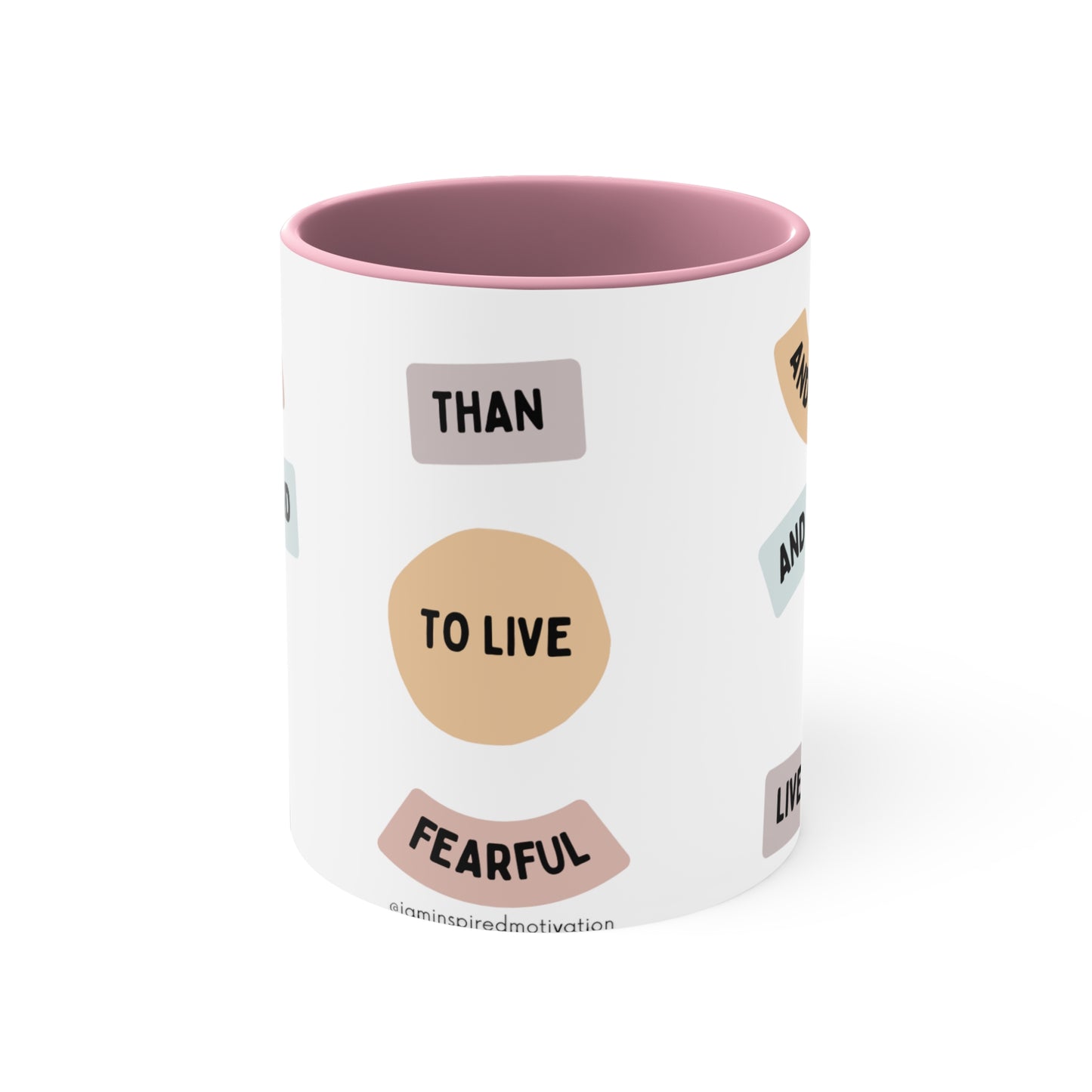 "Live Boldly" Accent Coffee Mug, 11oz