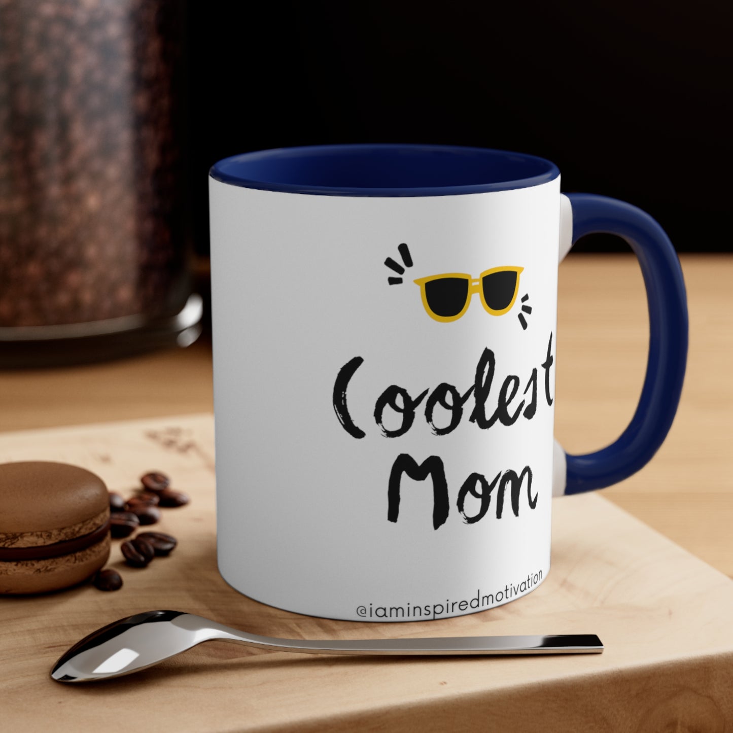 "Coolest Mom" Accent Coffee Mug, 11oz