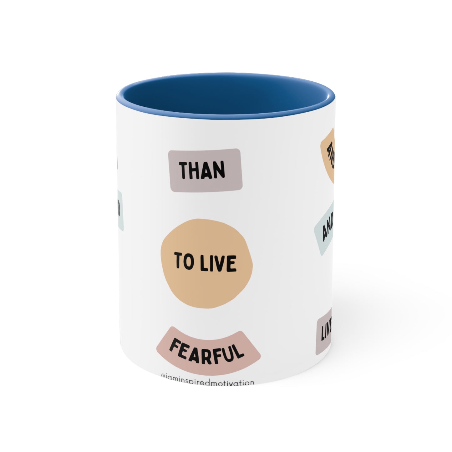 "Live Boldly" Accent Coffee Mug, 11oz