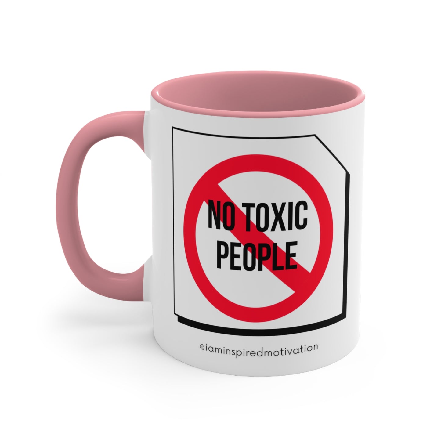 " NO Toxic People" Accent Coffee Mug, 11oz