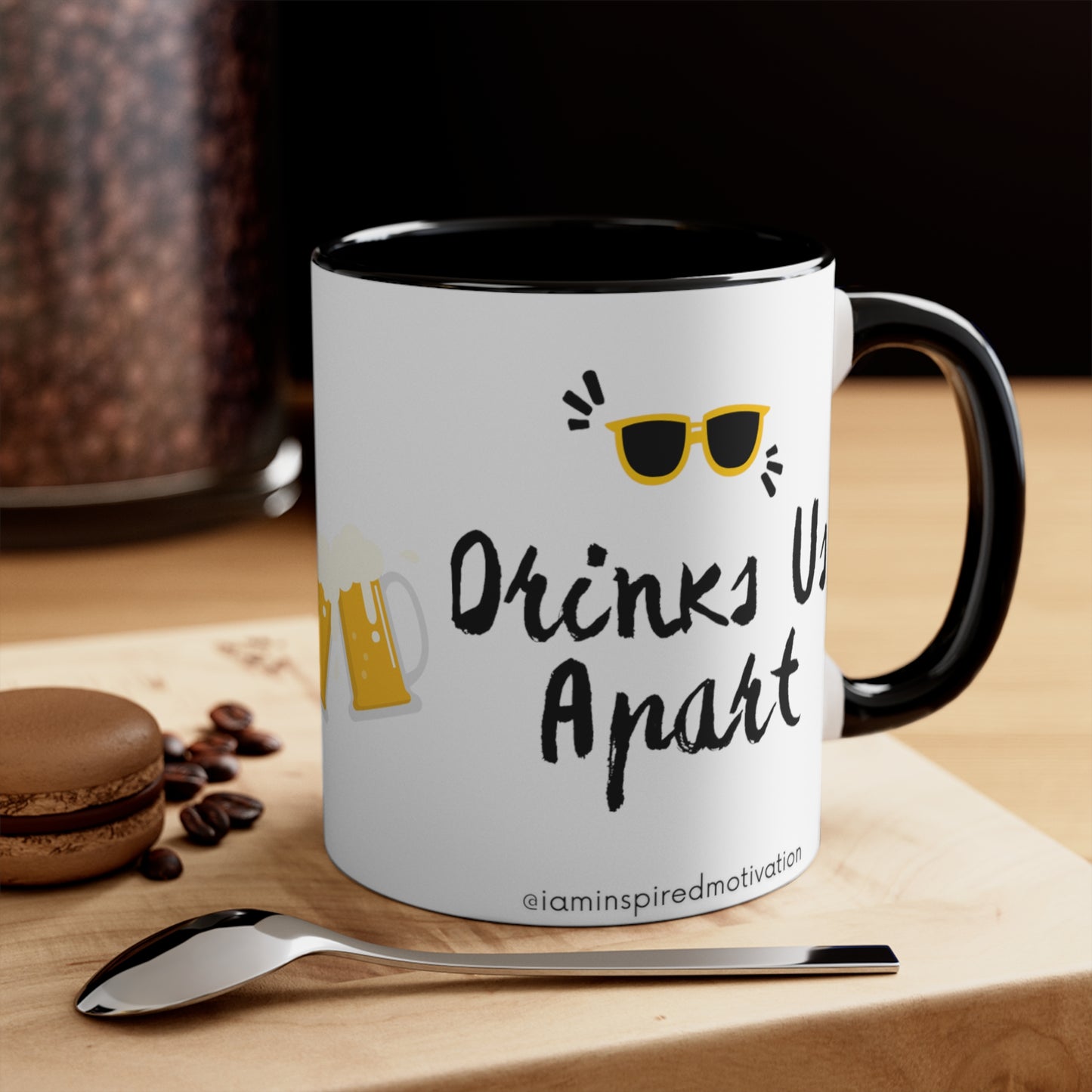 "Until Beer Makes Us Apart" Accent Coffee Mug, 11oz