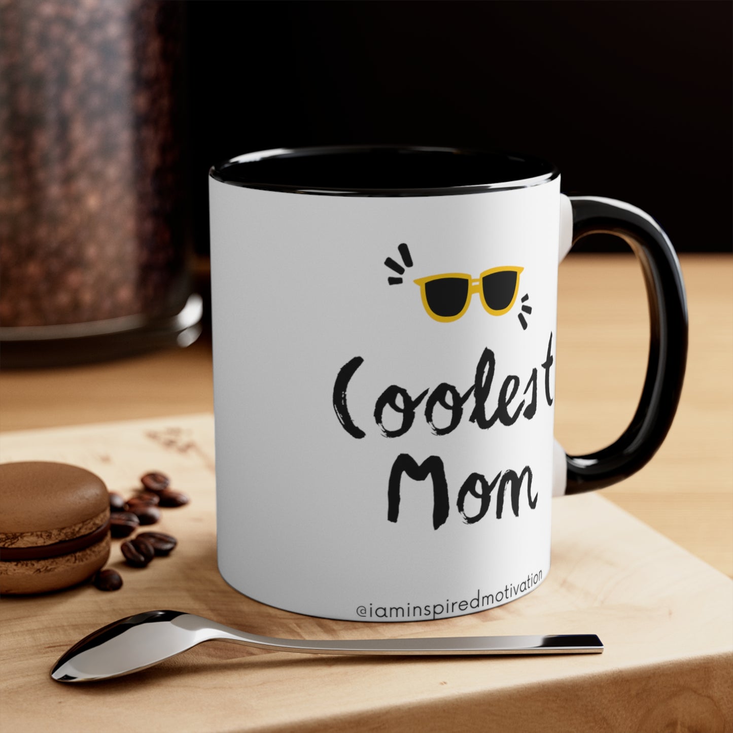 "Coolest Mom" Accent Coffee Mug, 11oz