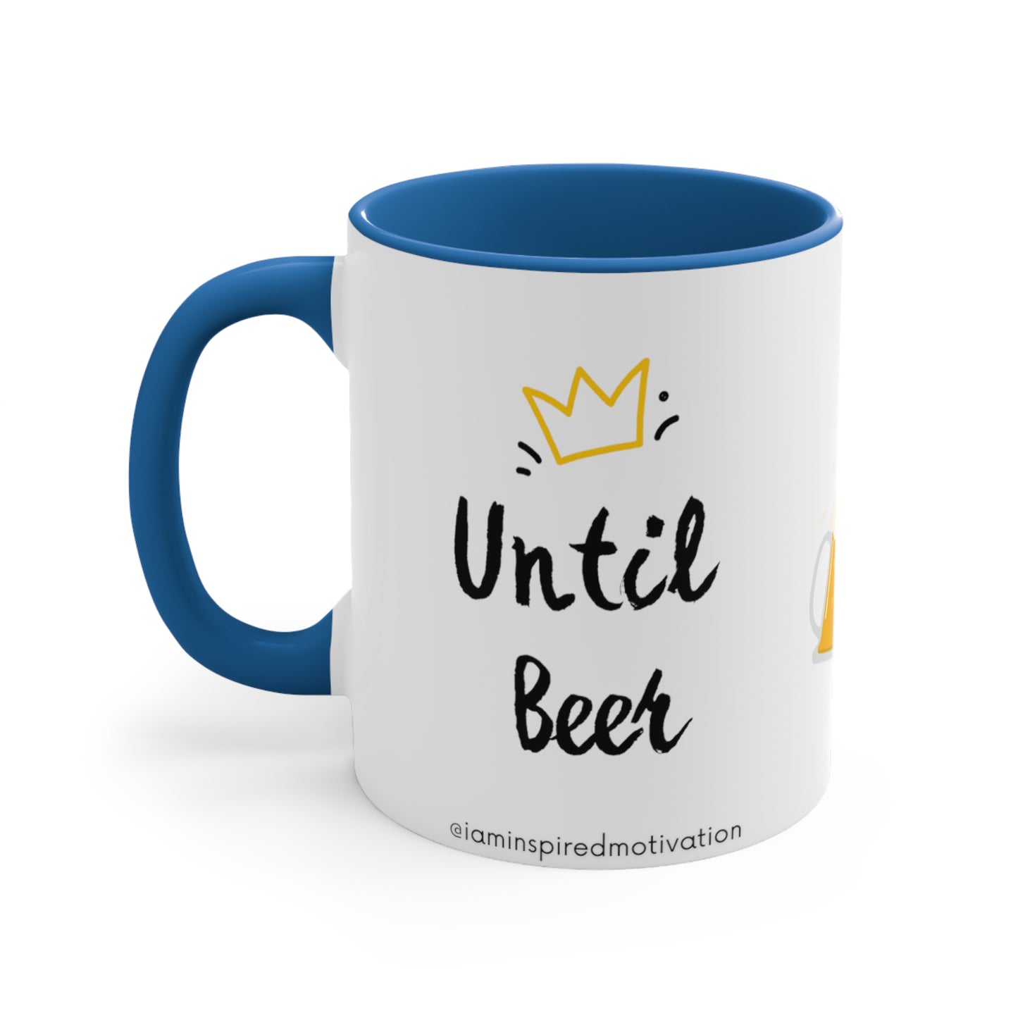 "Until Beer Makes Us Apart" Accent Coffee Mug, 11oz