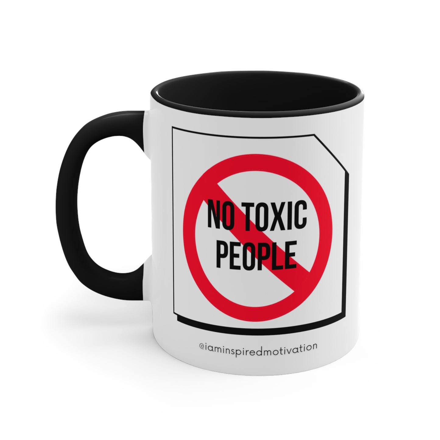 " NO Toxic People" Accent Coffee Mug, 11oz