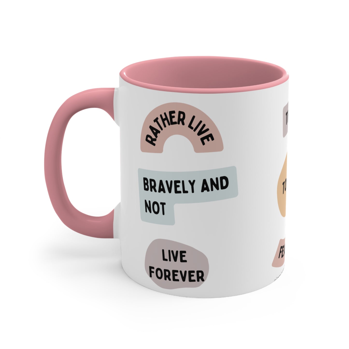 "Live Boldly" Accent Coffee Mug, 11oz