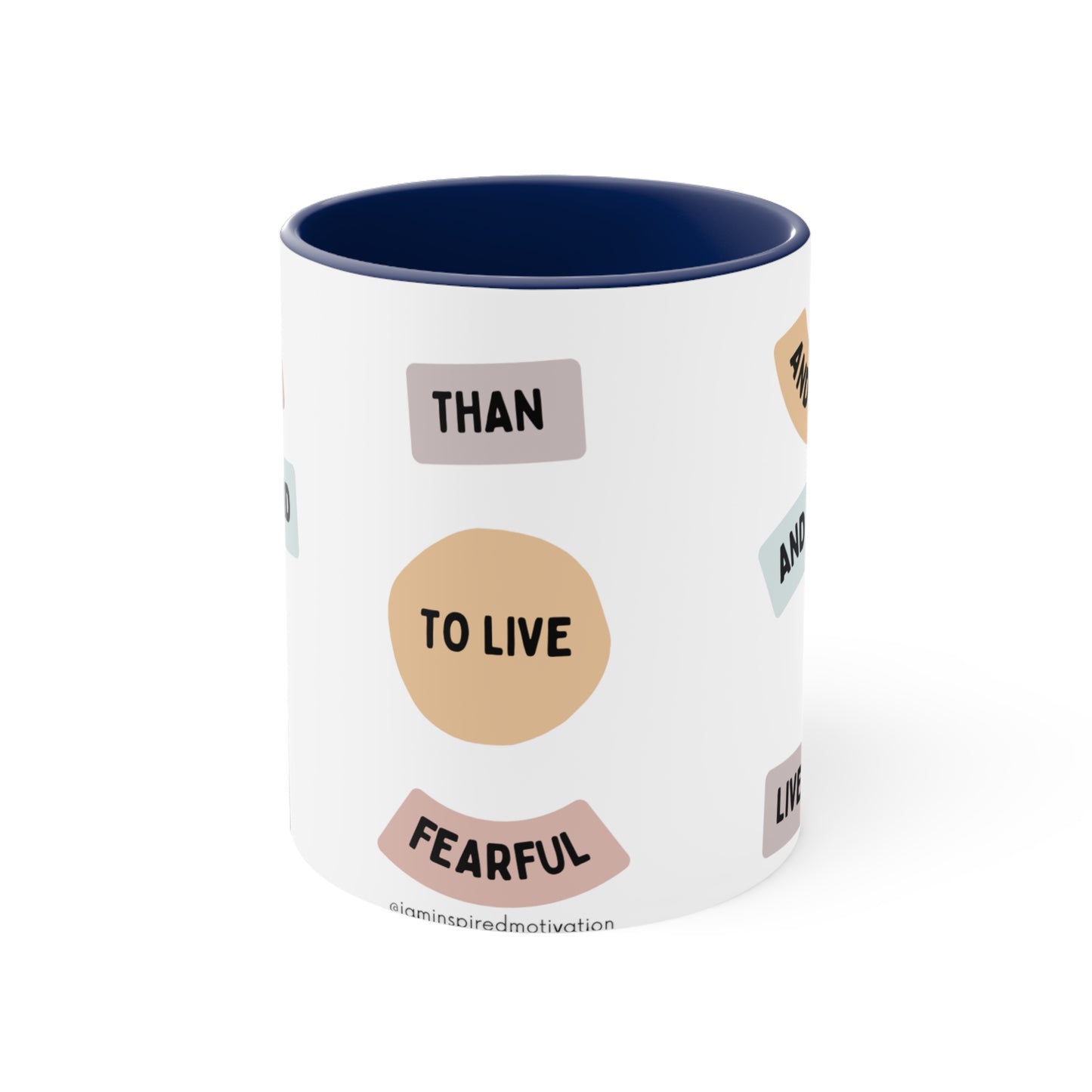 "Live Boldly" Accent Coffee Mug, 11oz