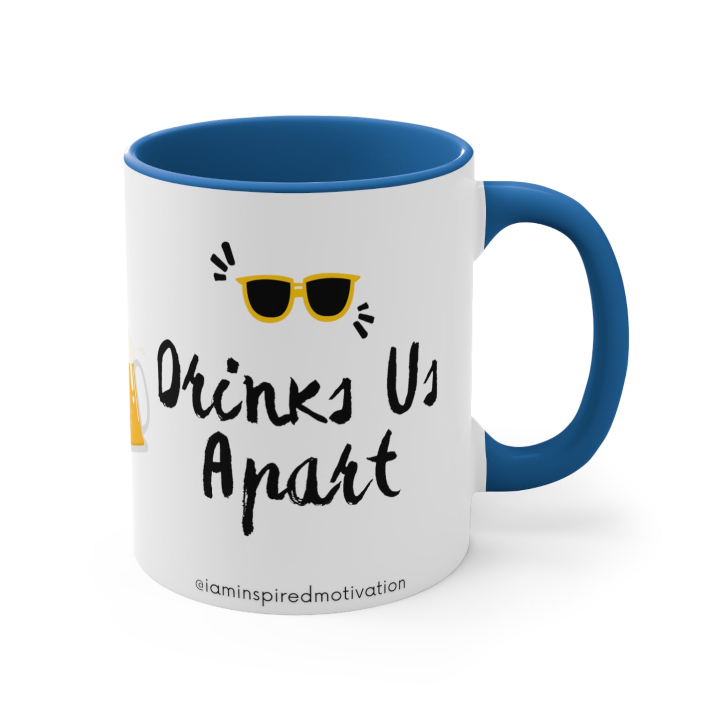 "Until Beer Makes Us Apart" Accent Coffee Mug, 11oz