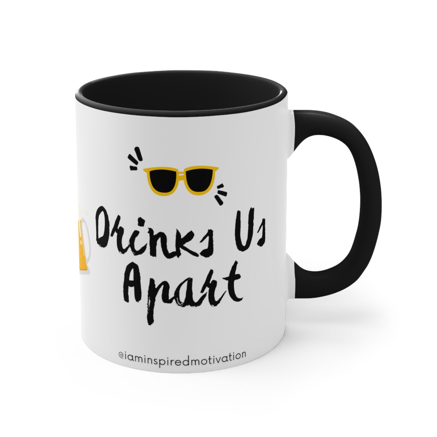 "Until Beer Makes Us Apart" Accent Coffee Mug, 11oz