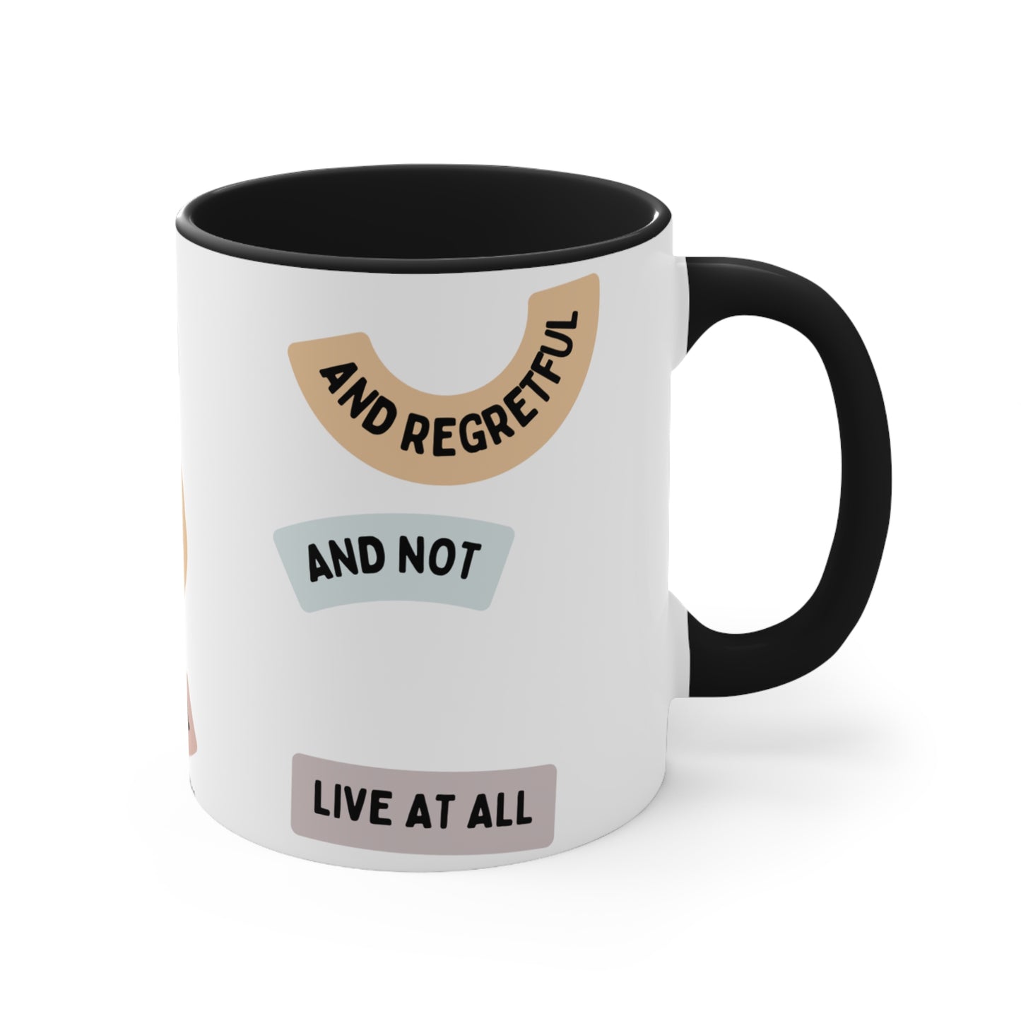 "Live Boldly" Accent Coffee Mug, 11oz