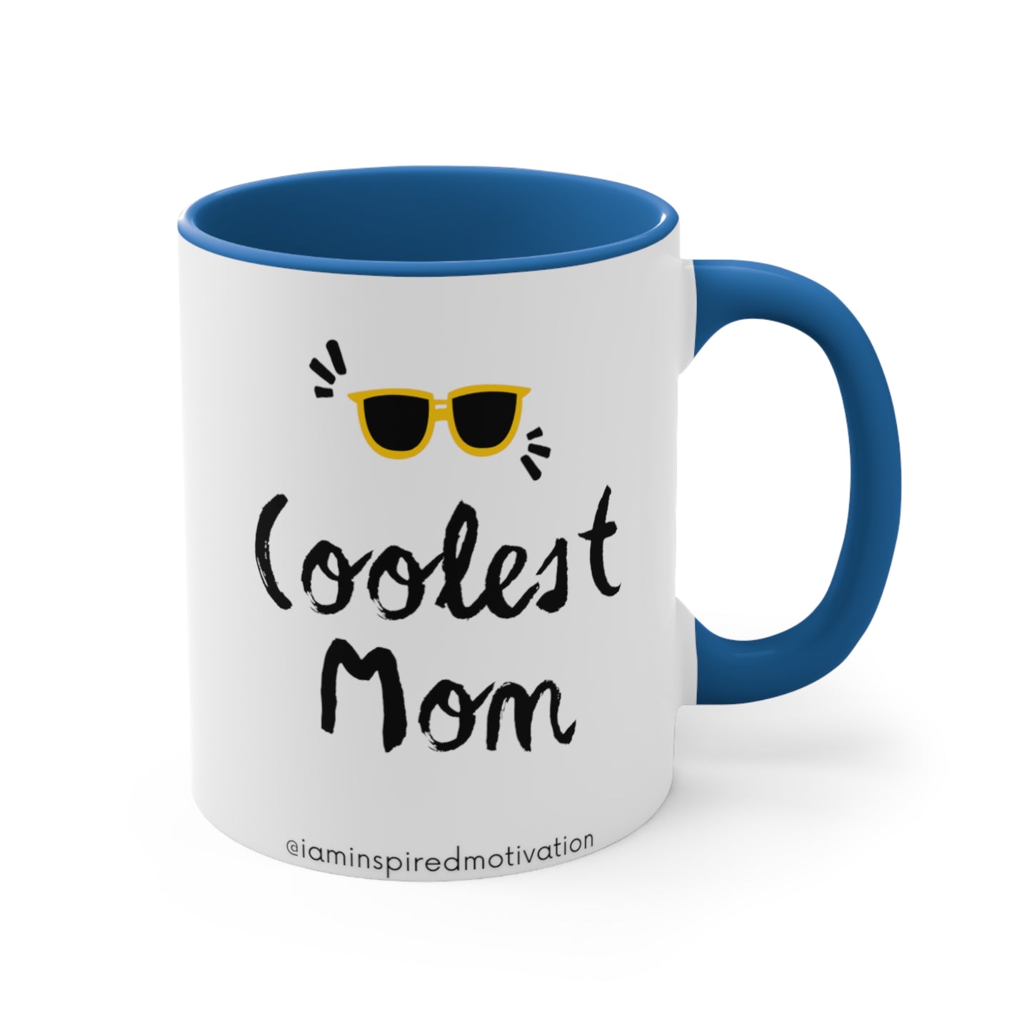 "Coolest Mom" Accent Coffee Mug, 11oz