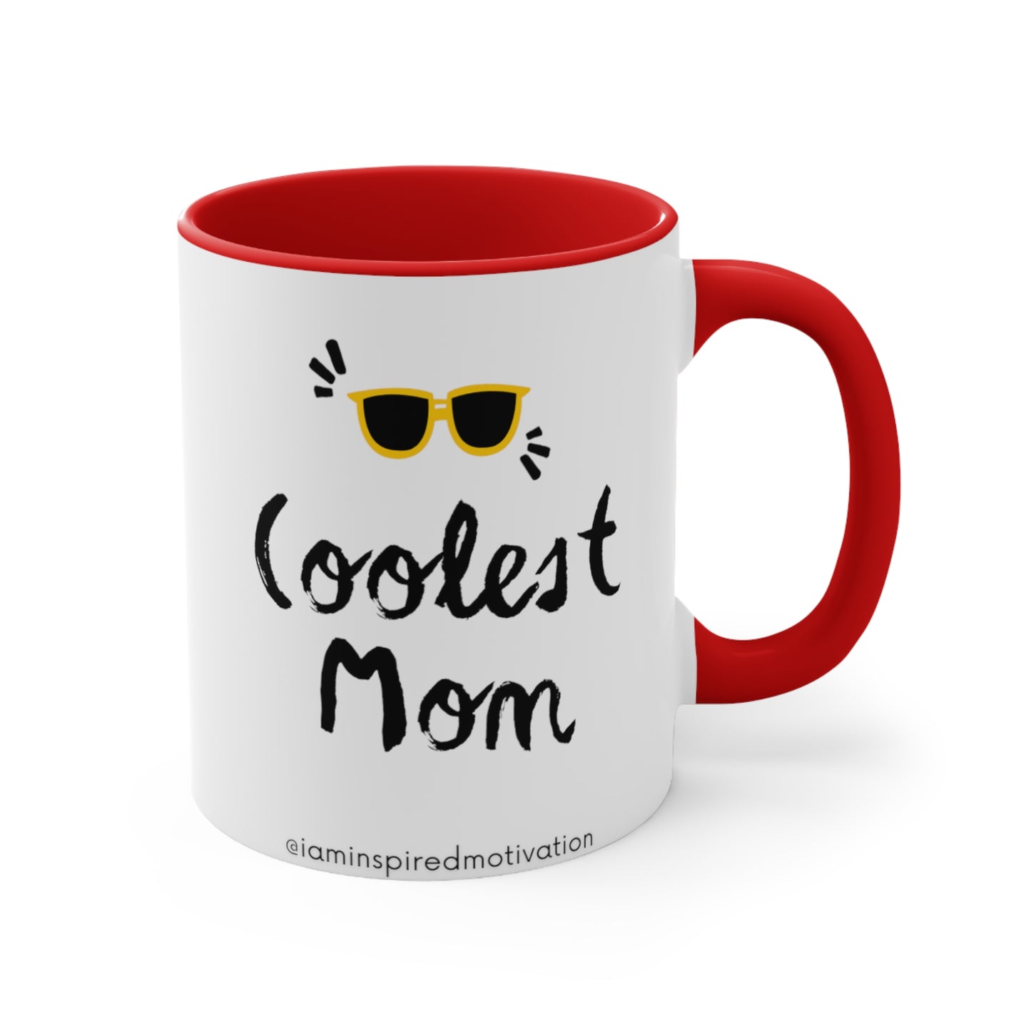 "Coolest Mom" Accent Coffee Mug, 11oz