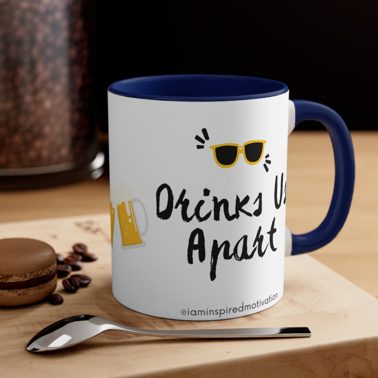 "Until Beer Makes Us Apart" Accent Coffee Mug, 11oz