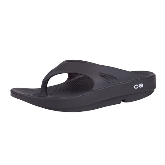 OOFOS OOriginal Sandal, Black - Men & Women - Lightweight Recovery Footwear - Reduces Stress on Feet, Joints & Back - Machine Washable