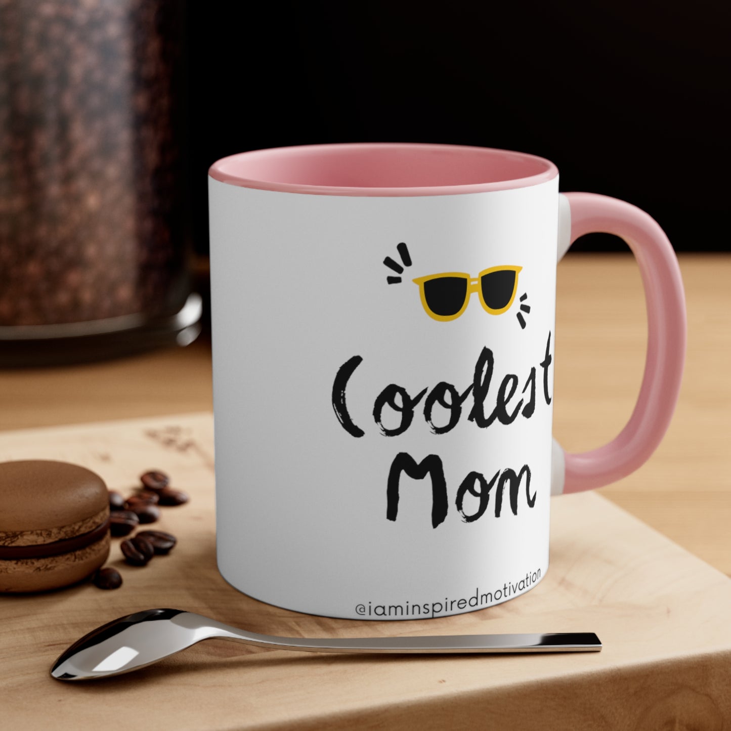 "Coolest Mom" Accent Coffee Mug, 11oz