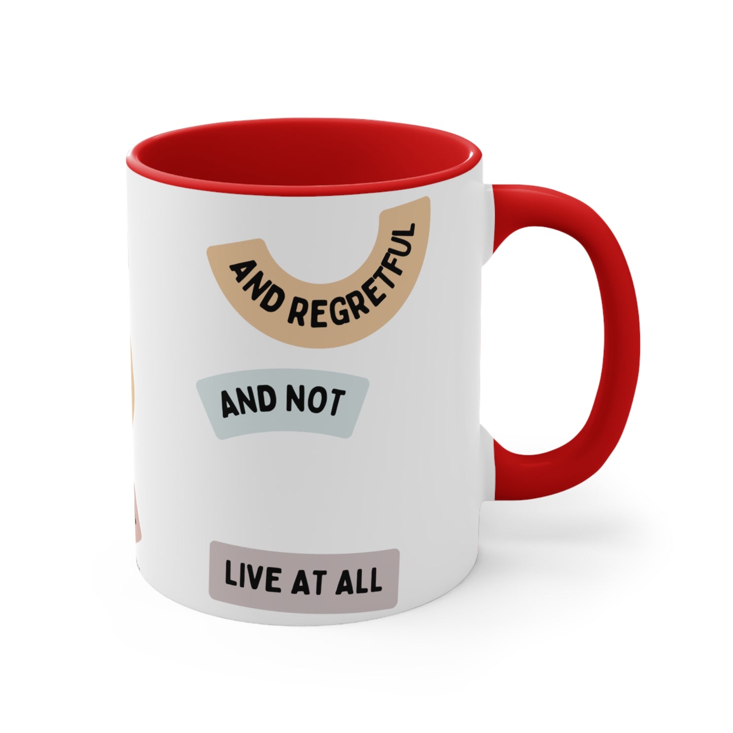 "Live Boldly" Accent Coffee Mug, 11oz